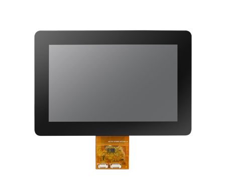7" 1024x600 LVDS 500nits -20~70℃ LED 6/8-bit with 4-wire Resistive Touch Display Kit